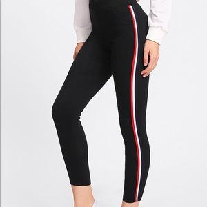 Pants u0026 Jumpsuits | Black With Red And White Side Stripe Leggings | Poshmark